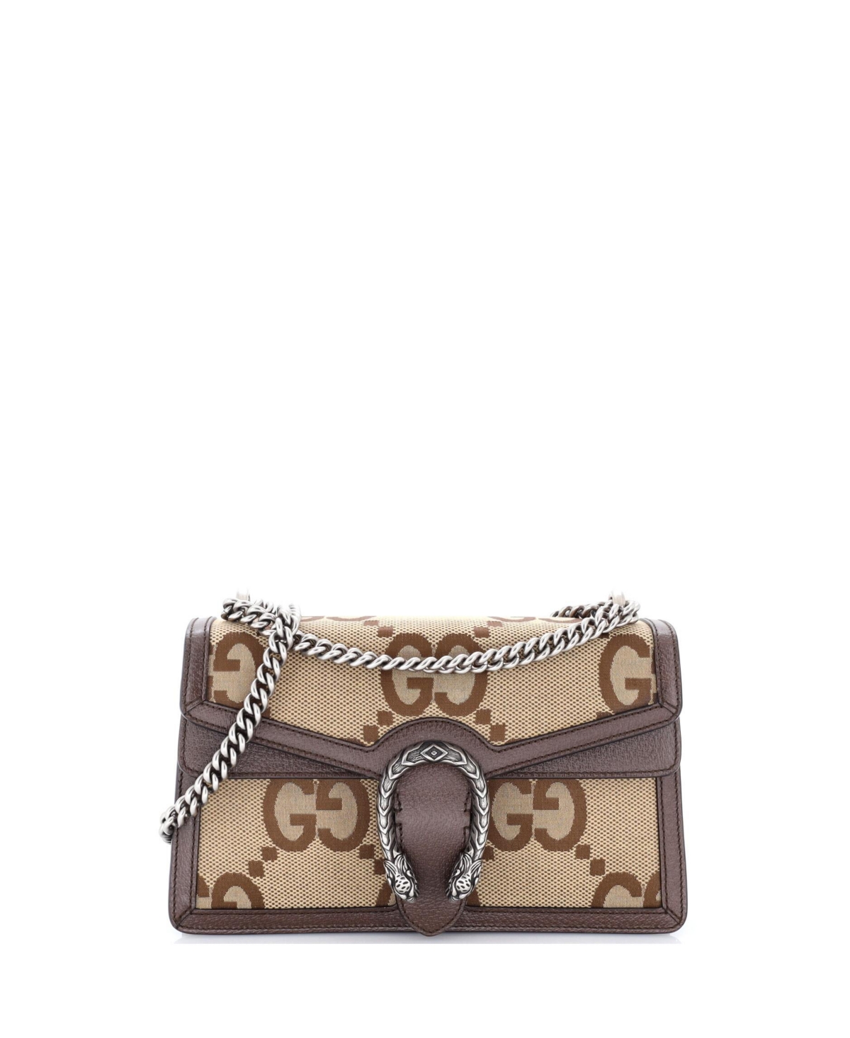 Pre-Owned Gucci Small Dionysus Bag Jumbo Gg Canvas - Brown
