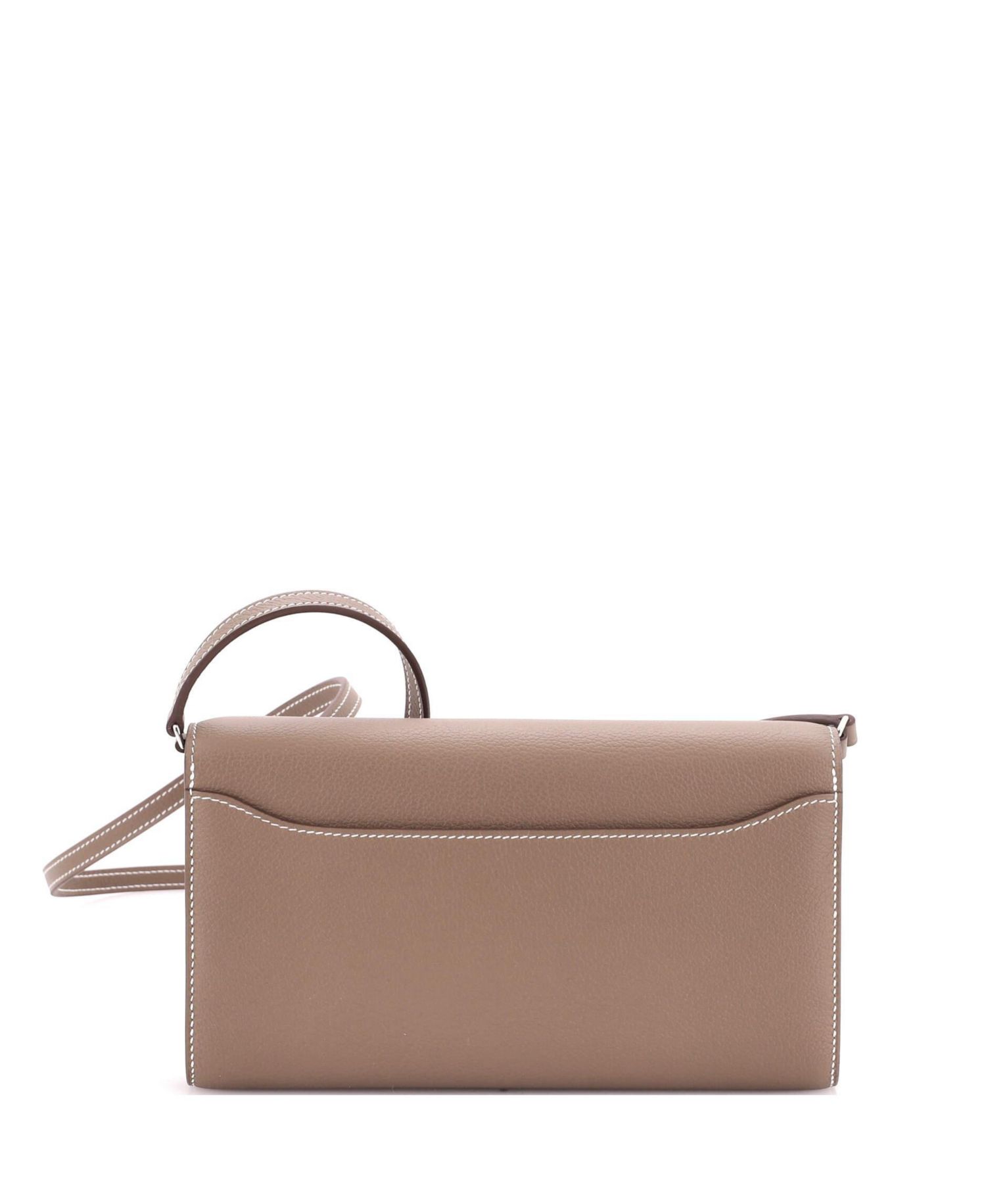 Pre-Owned Hermes Constance To Go Wallet Evercolor