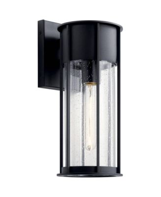 Camillo 14 3/4"H Textured Black Outdoor Wall Light