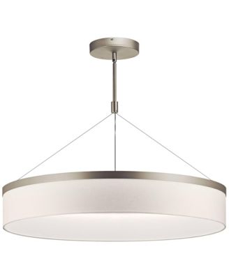 Mercel 32 1/2" Wide Satin Nickel LED Pendant Light