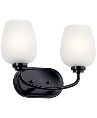 Valserrano 10 1/4" High Black 2-Light Wall Sconce