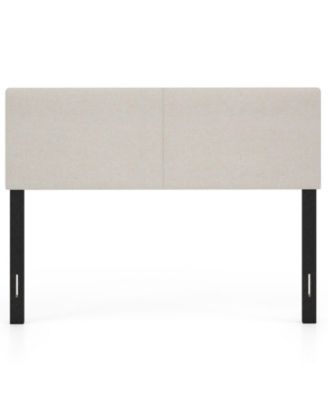 Upholstered Headboard Queen/Full SizeVertical Quilted Linen Fabric Bed Frame