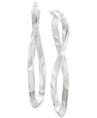 Macy's - Polished Infinity Drop Earrings in Sterling Silver