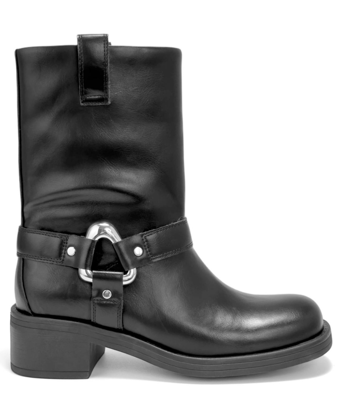 Женские ботинки Aerosoles Molto Moto Platform Booties, цвет: Чёрная искусственная кожа — фото 2