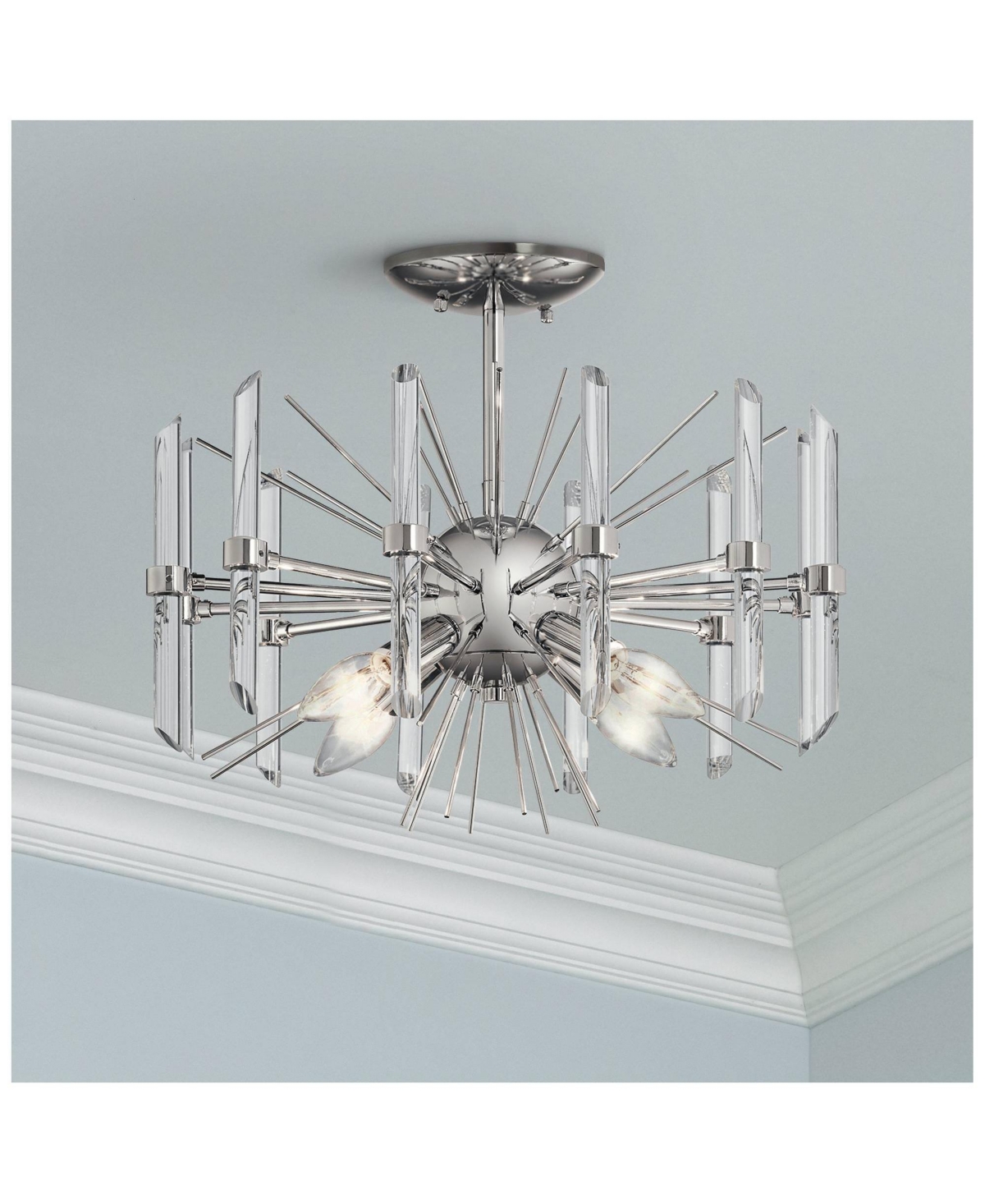 Kichler Eris 16" Wide Modern Crystal Ceiling Light