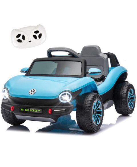 Детская игрушка YOBTOP 12V Beetle Kids Ride On Electric Car - 2.4G Parental Remote Control, Cute Curvy Body, 2WD 4-Wheel Suspension For Kids 3-5, цвет: Синий