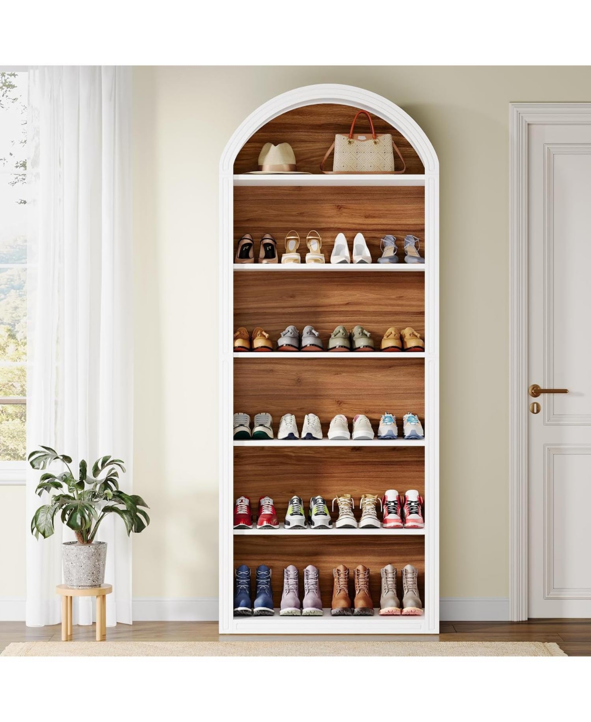 Tribesigns 6-Tier Shoe Storage Cabinet for 24-30 Pairs