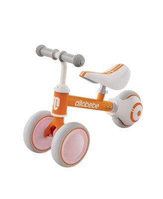 3-Wheel Carbon-Steel Balance Bike with Adjustable Seat, Silent Wheels, Ages 1-3