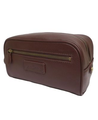 Men's Full Grain Leather Travel Kit