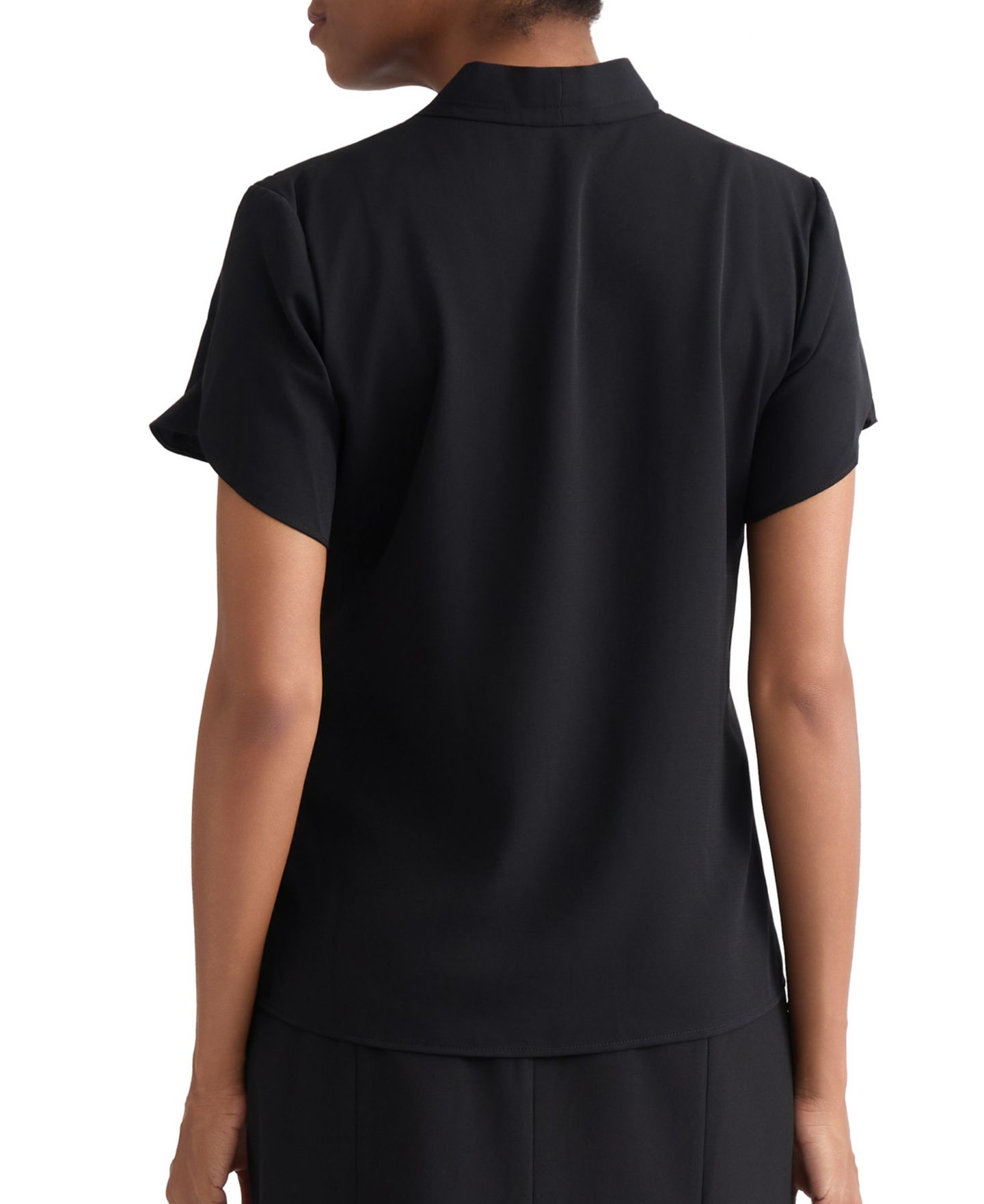 Женский топ Jones New York V-Neck Top, цвет: Чёрный — фото 4