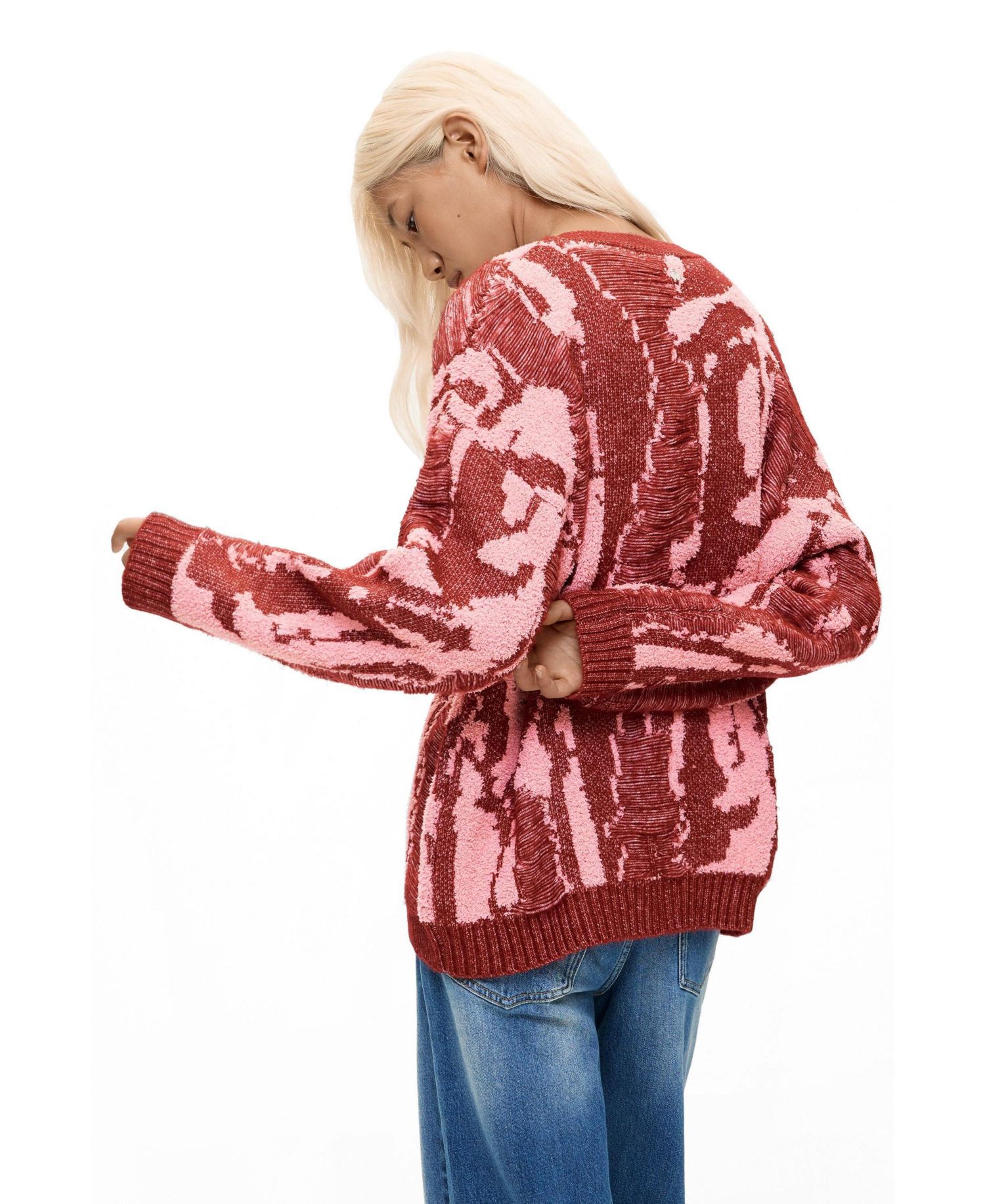 Women's Chunky-Knit Long-Sleeve Cardigan
