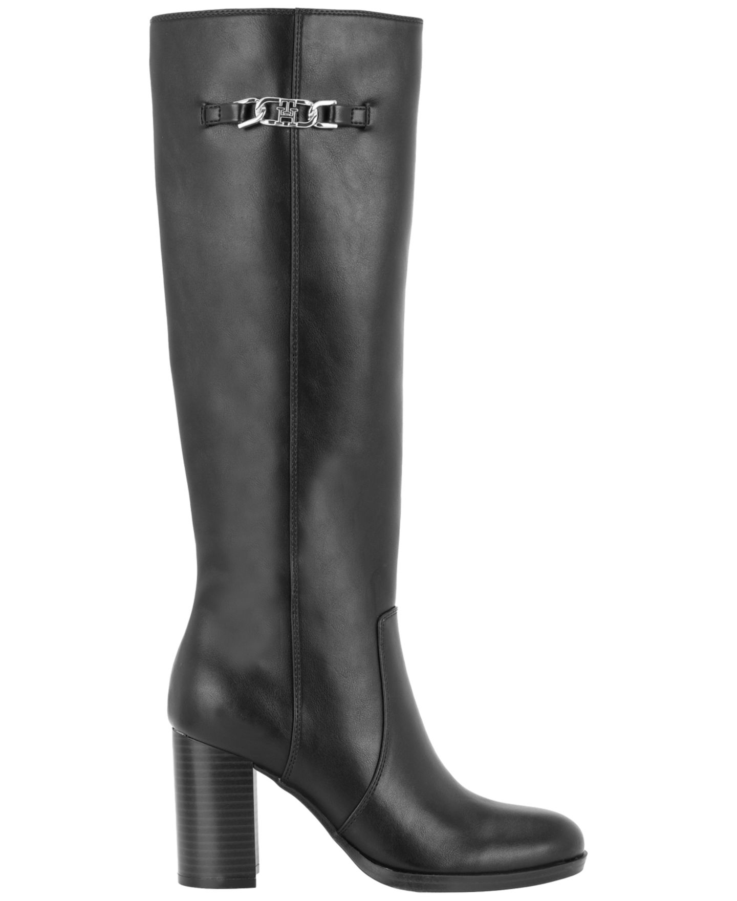 Женские ботинки Tommy Hilfiger Poura Tall Block Heel Dress Boots, цвет: Чёрный — фото 2
