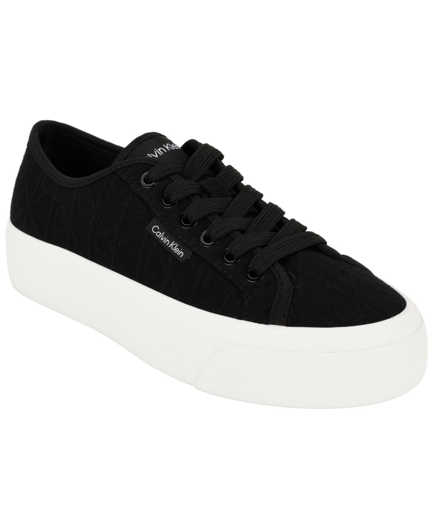 Женские кроссовки Calvin Klein Bravini Logo Platform, цвет: Чёрный — фото 1
