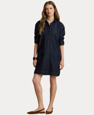 Women's Relaxed-Fit Denim Shirtdress