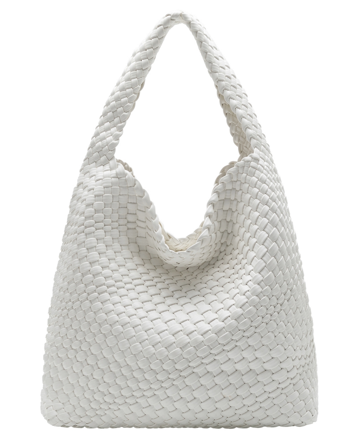 Melie Bianco Johanna Large Shoulder Handbag - White