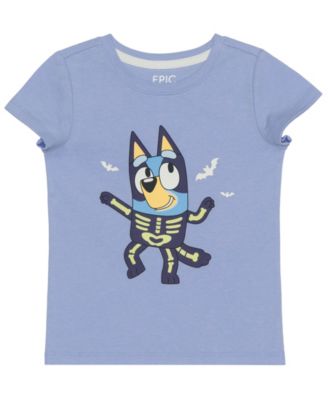 Girls' 12M-5T Bluey Skeleton Graphic T-Shirt