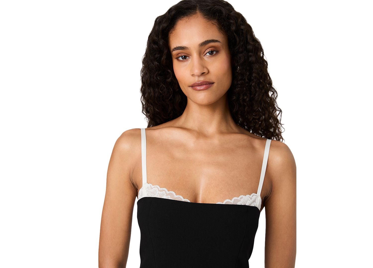 Women's Azra Lace-Trim Mini Square-Neck Dress