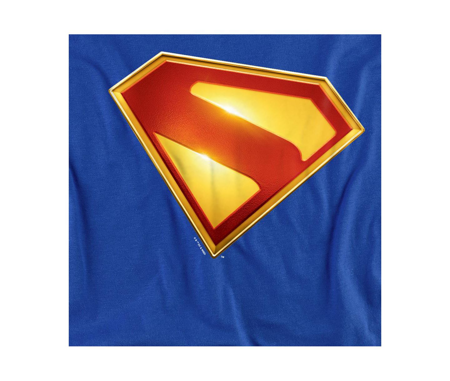 Мужская футболка Superman 2025 New Logo Color, цвет: Королевский синий — фото 3