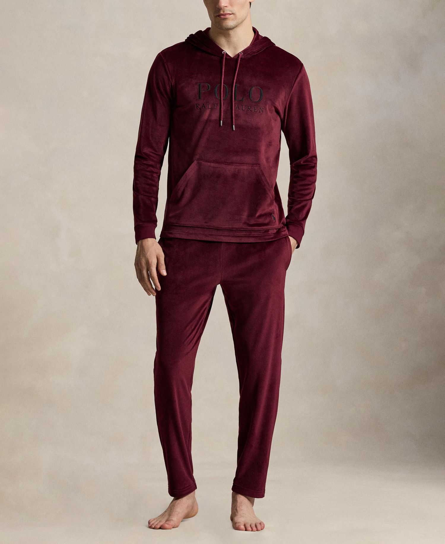 Men's Velour Pajama Hoodie