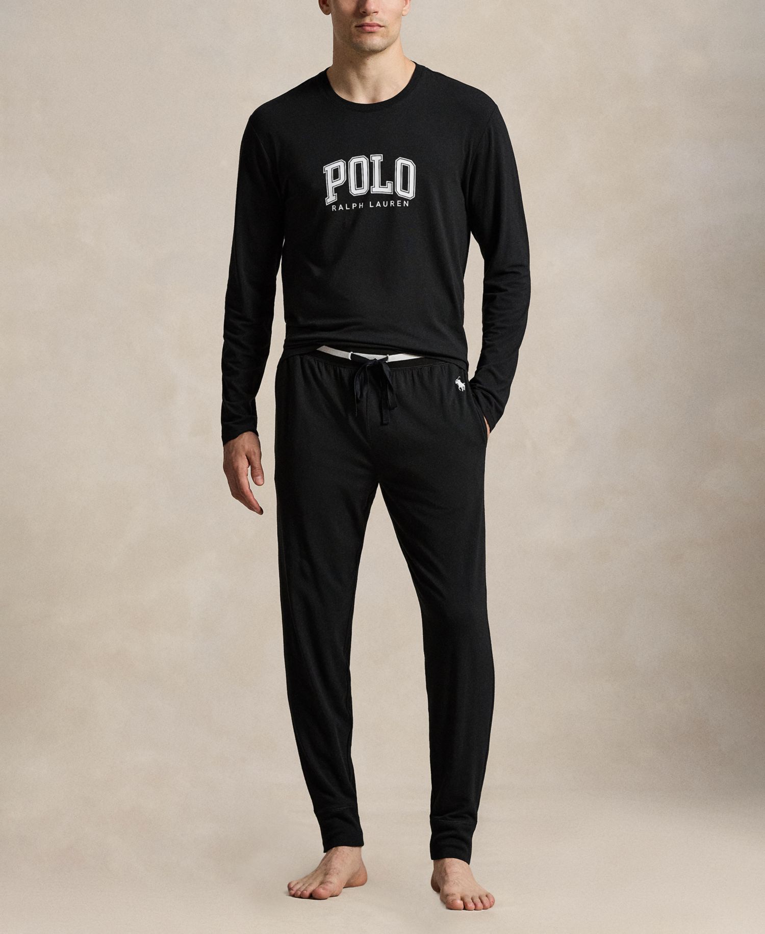 Men's Long-Sleeve Crewneck Cotton-Modal Blend T-Shirt