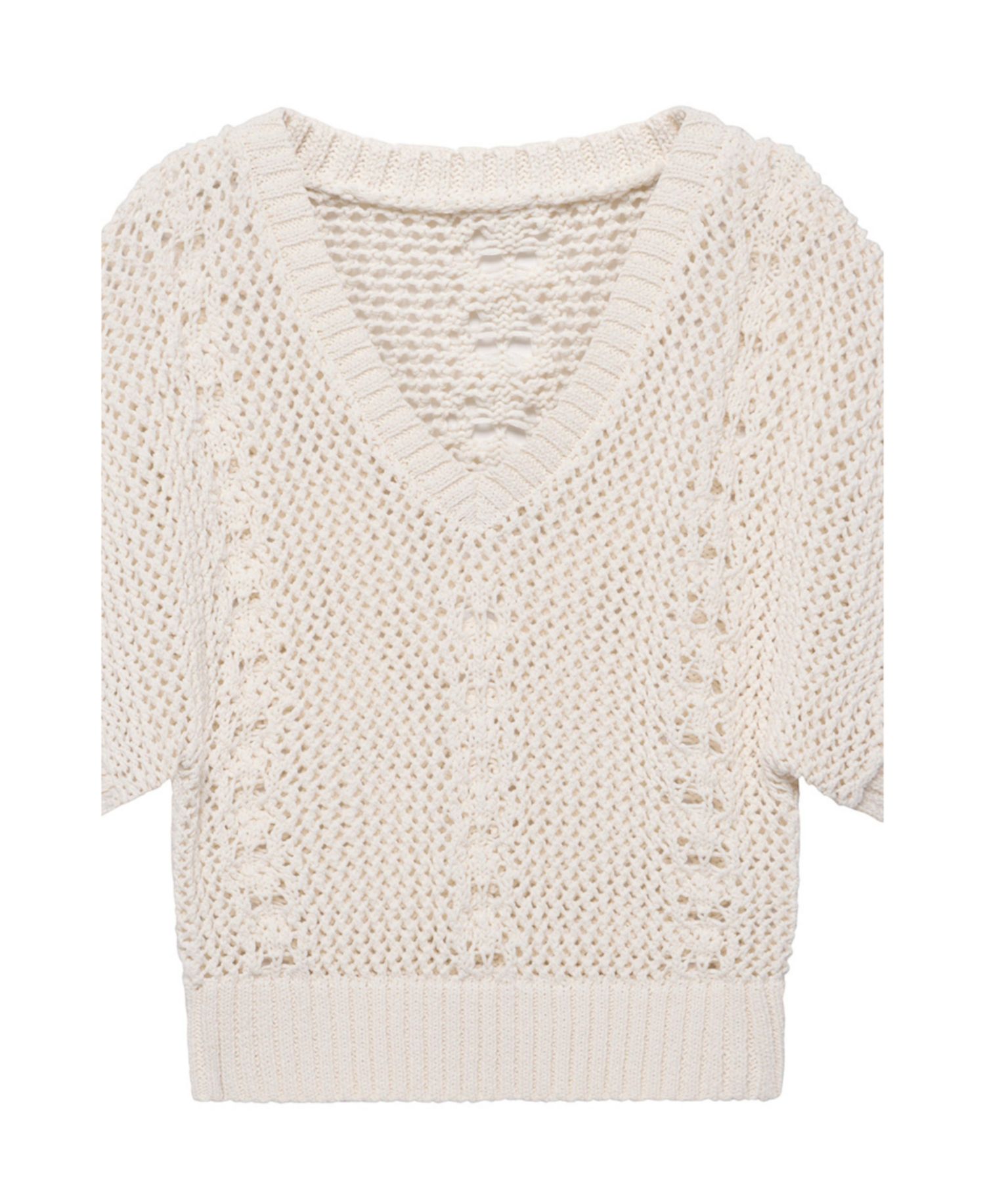 Women's Open Knit Crochet Top