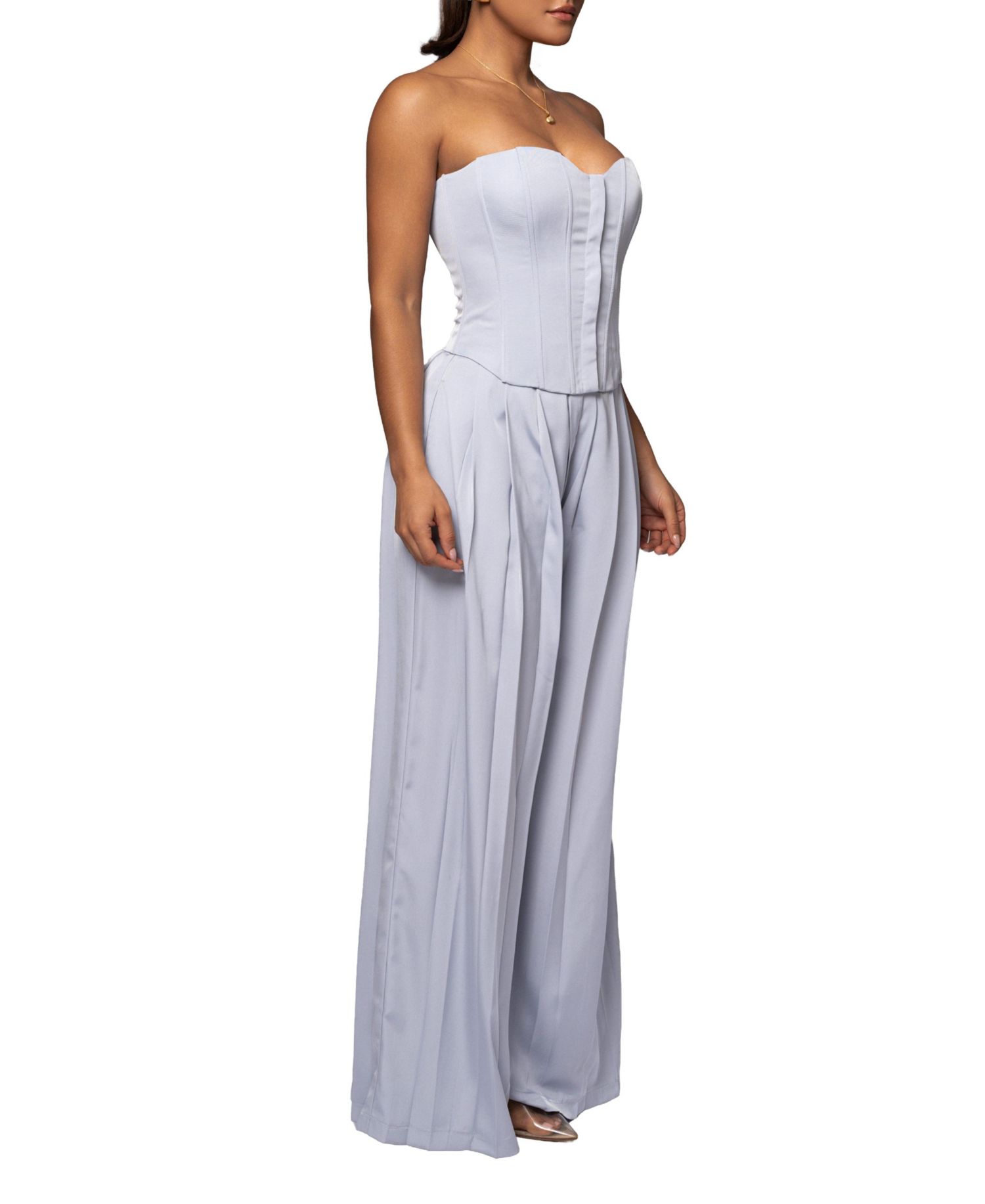 Women's Viv Satin Sweetheart-Neckline Sleeveless Bustier Top