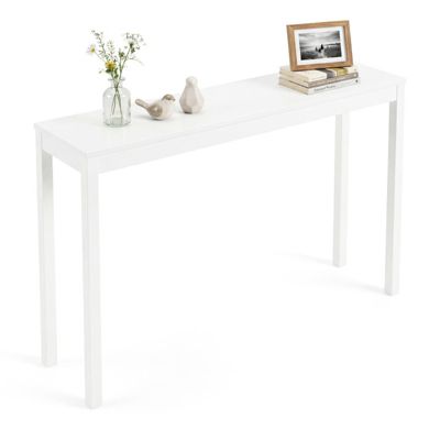 Wooden Console Table 48 Inch Farmhouse Sofa Table with Thickened Tabletop
