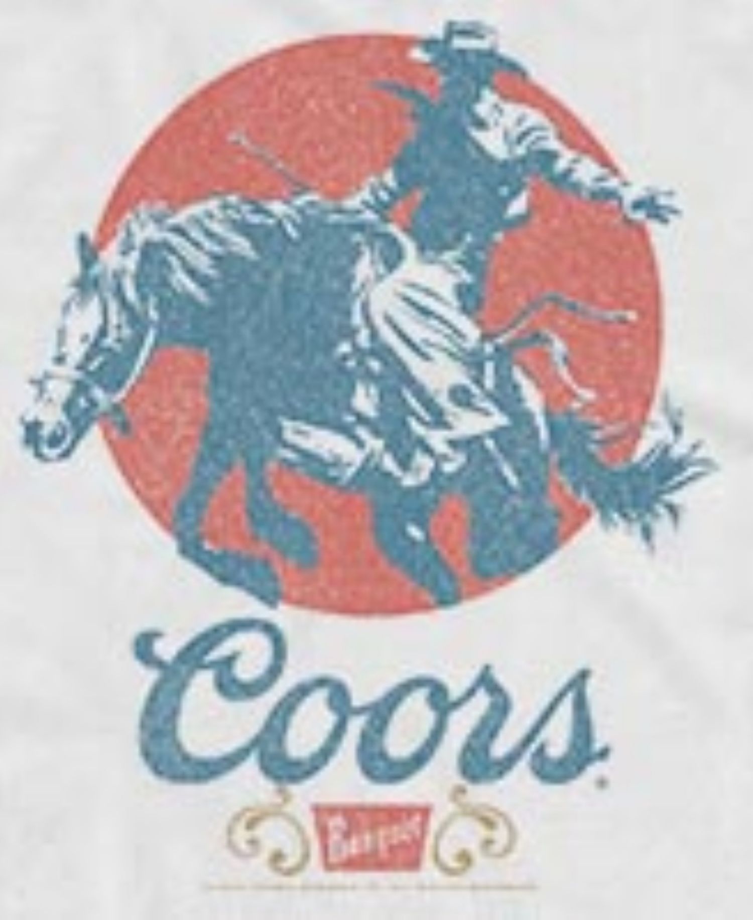 Men's Coors Rodeo Bucking Horse Vintage Graphic Tank Top