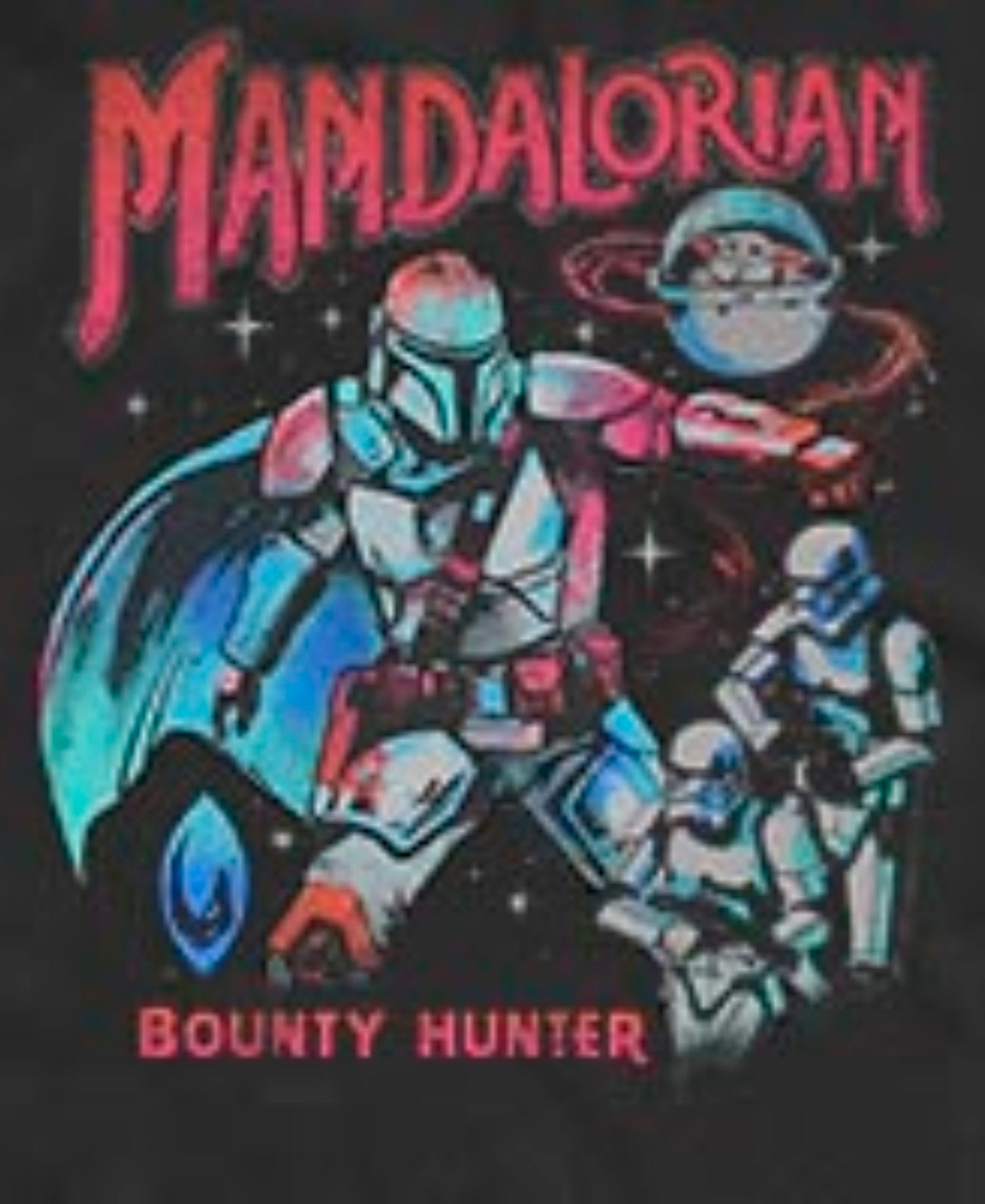 Men's Star Wars The Mandalorian Bounty Hunter Retro Graphic Tank Top