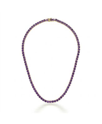 Elegant Sterling Silver 3MM Cubic Zirconia Tennis Necklace