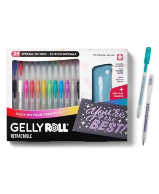 Gelly Roll Retractable 25 Piece Gift Set: 24 Pens + 1 Pen Case