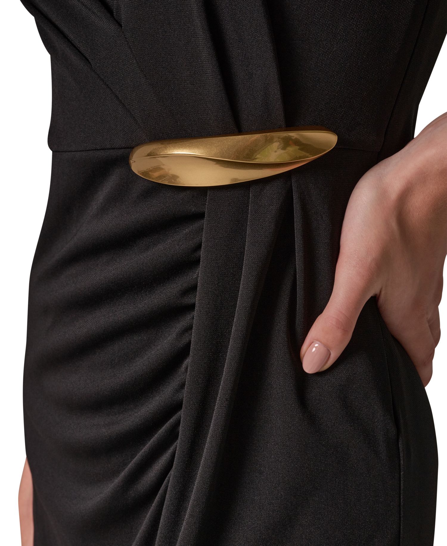 Women's Asymmetric Off-the-Shoulder Ruched Waist Maxi Dress