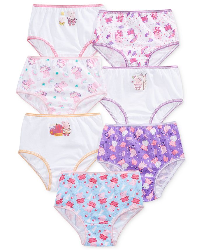 Peppa Pig Toddler Girl Briefs 7-Pack, Sizes 2T-4T