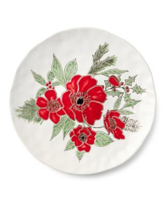 Festive Blooms 13" Round Platter