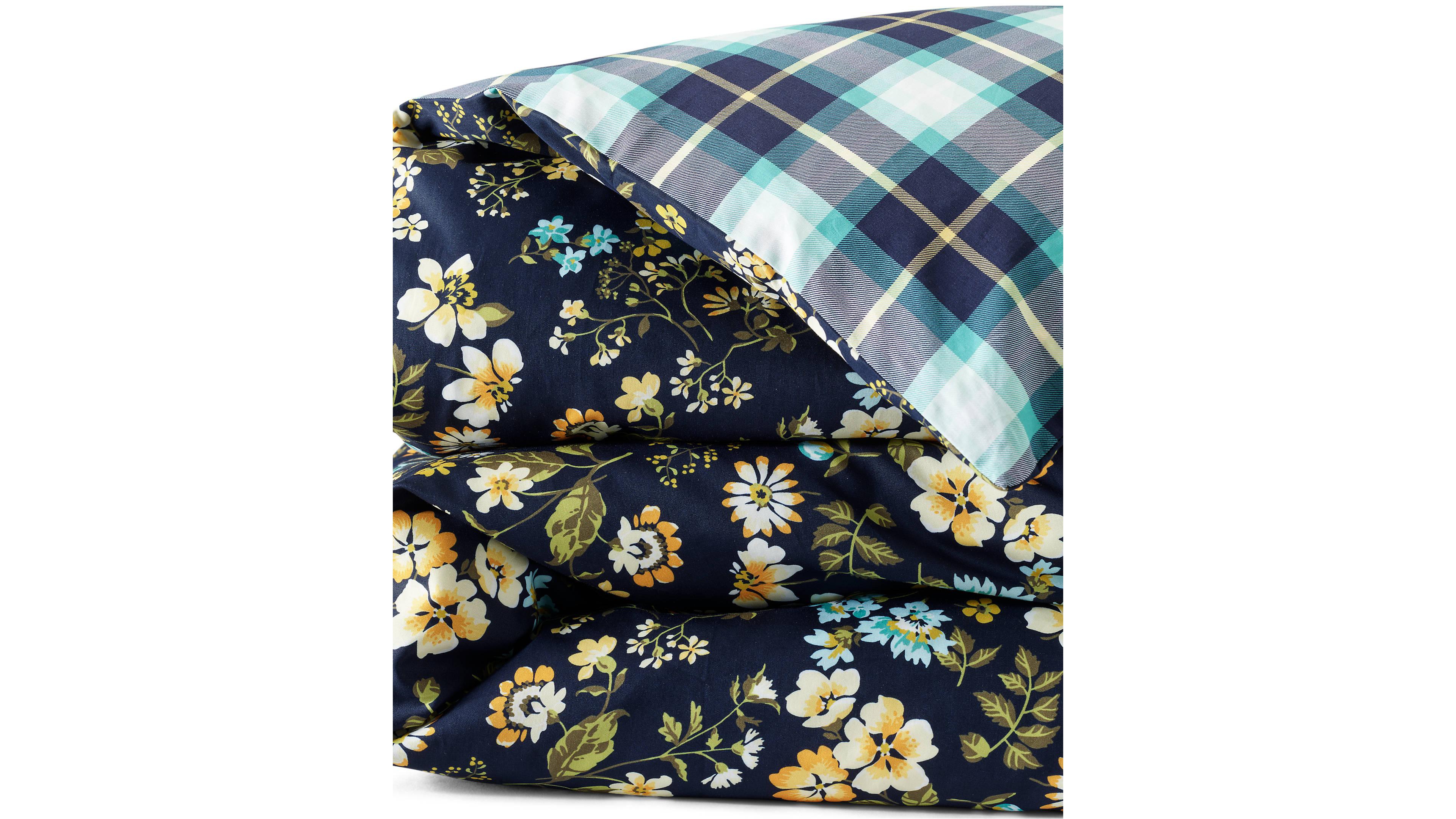 Lands' End 300 Thread Count Cotton Smooth Percale Duvet Bed Cover