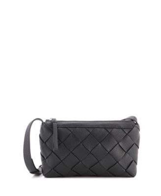 Diago Zipped Messenger Bag Maxi Intrecciato Leather