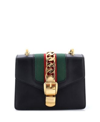 Mini Sylvie Chain Shoulder Bag Leather