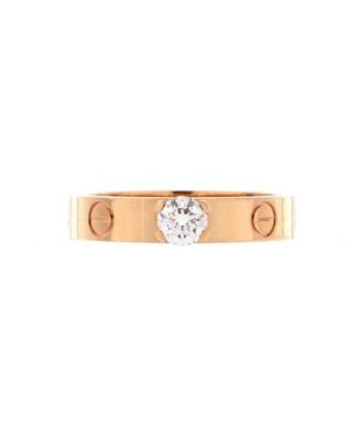 LOVE Solitaire Ring