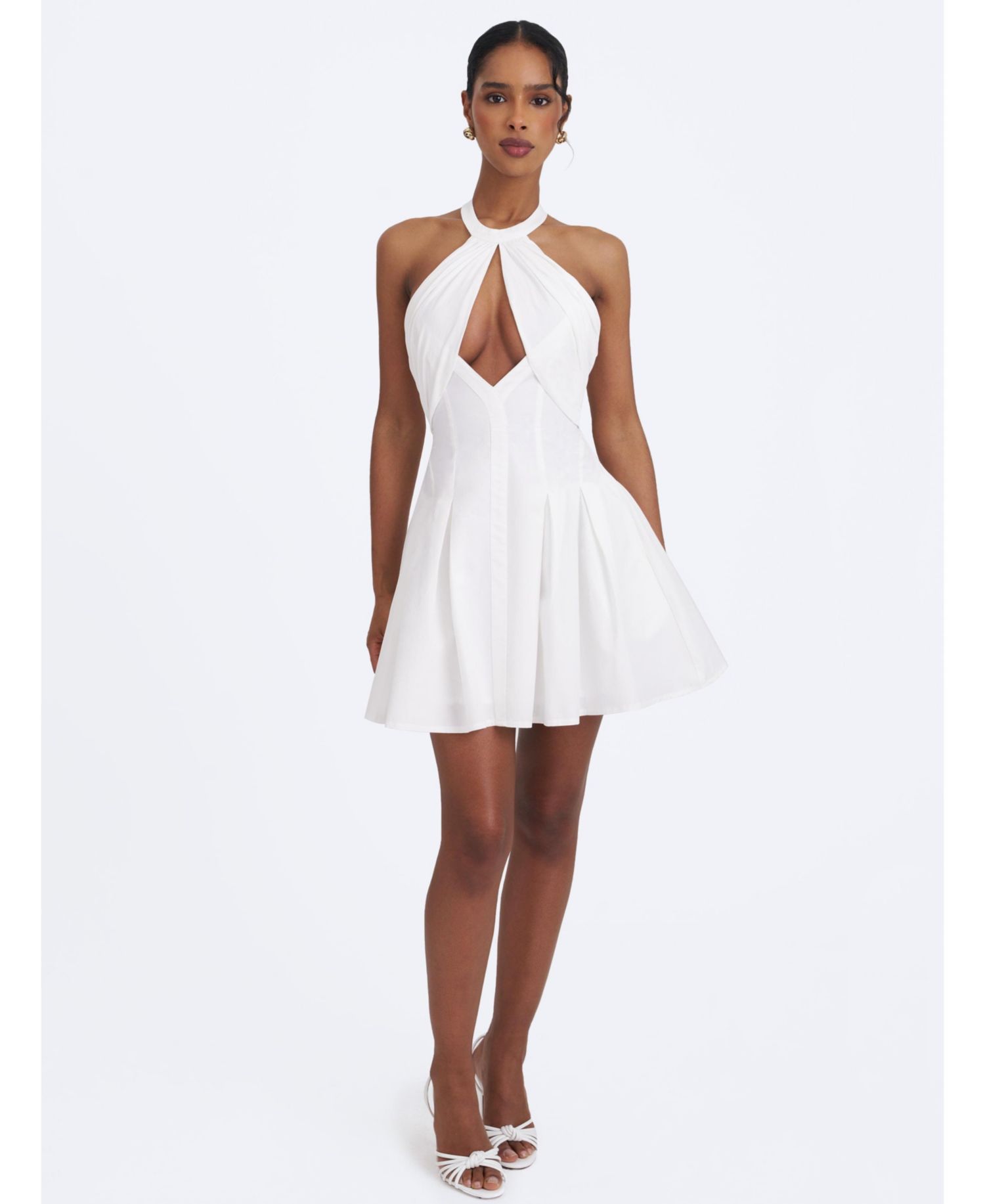 Women's Jordyn Halter Keyhole A-Line Mini Dress