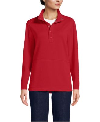 Women's School Uniform Unisex Grid Tech Snapneck Pullover Shirt