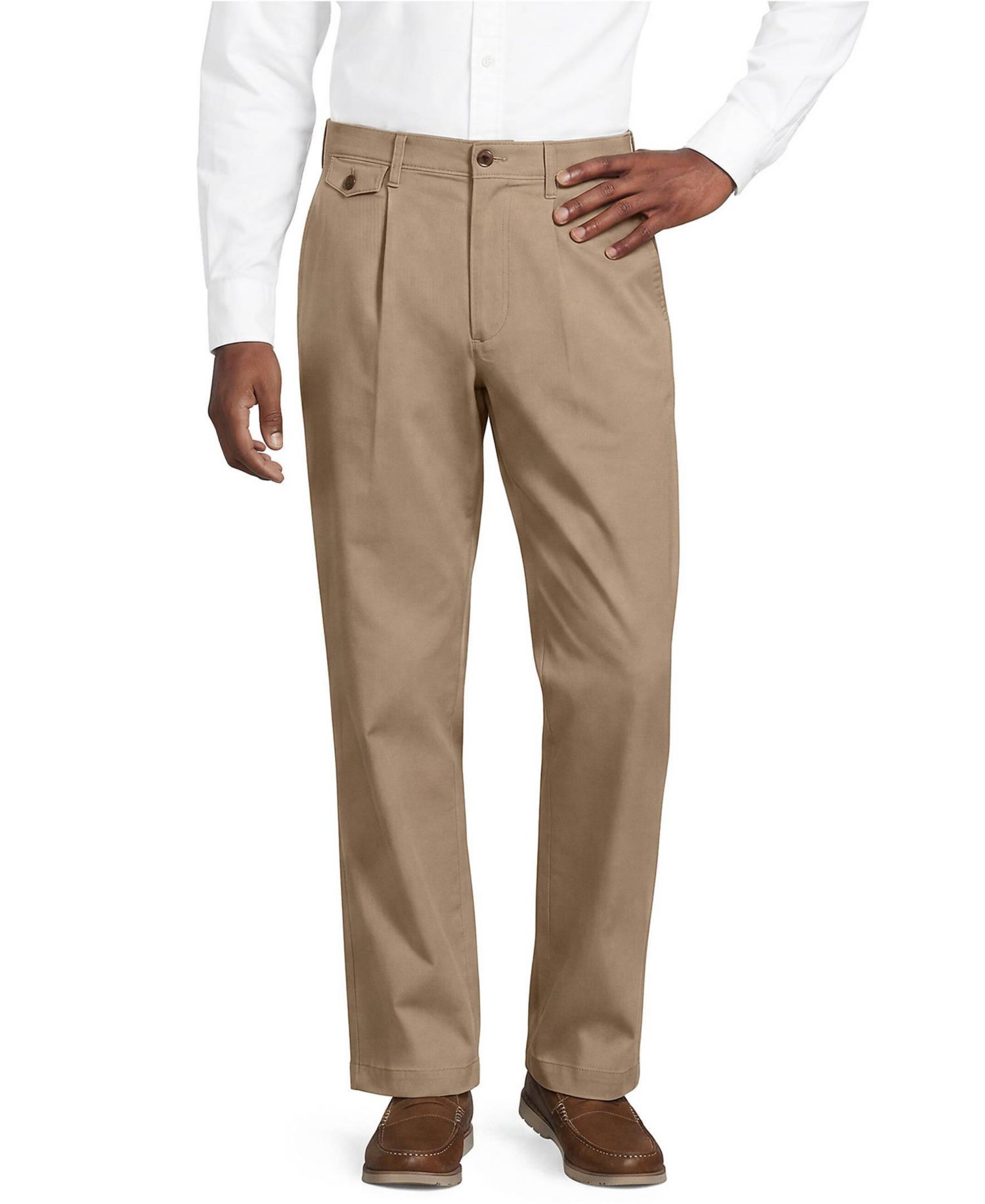 Men's Knockabout Comfort Waist Relaxed Fit Pleated Front Chino Pant
