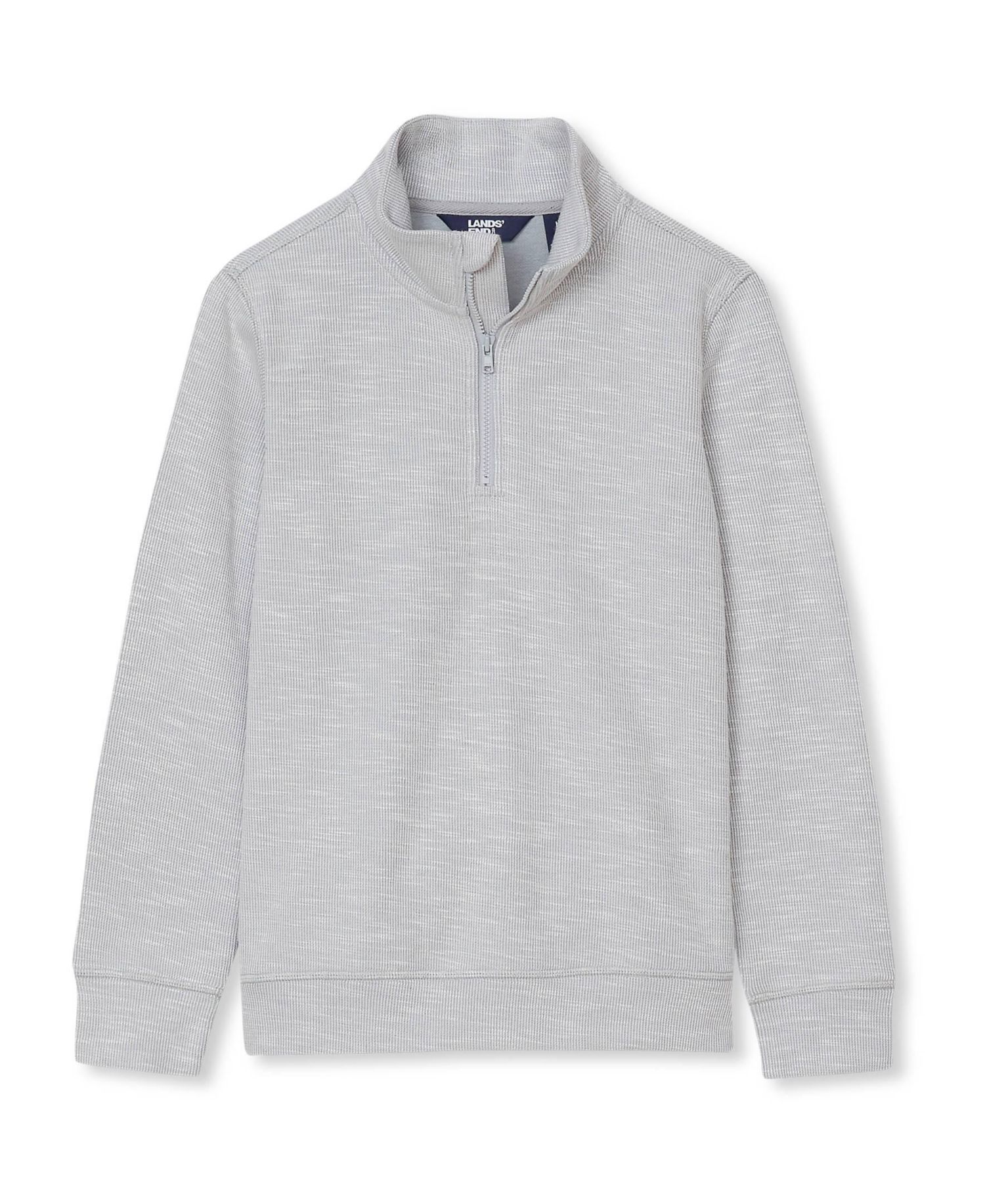 Boys Quarter Zip Slub Sweater
