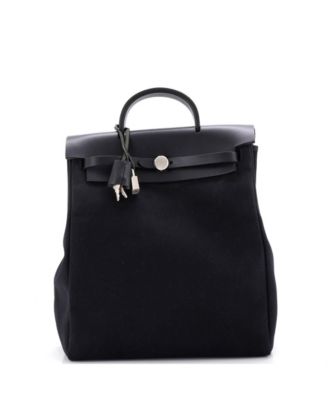 Pre-Owned Hermes Herbag A Dos Backpack Toile