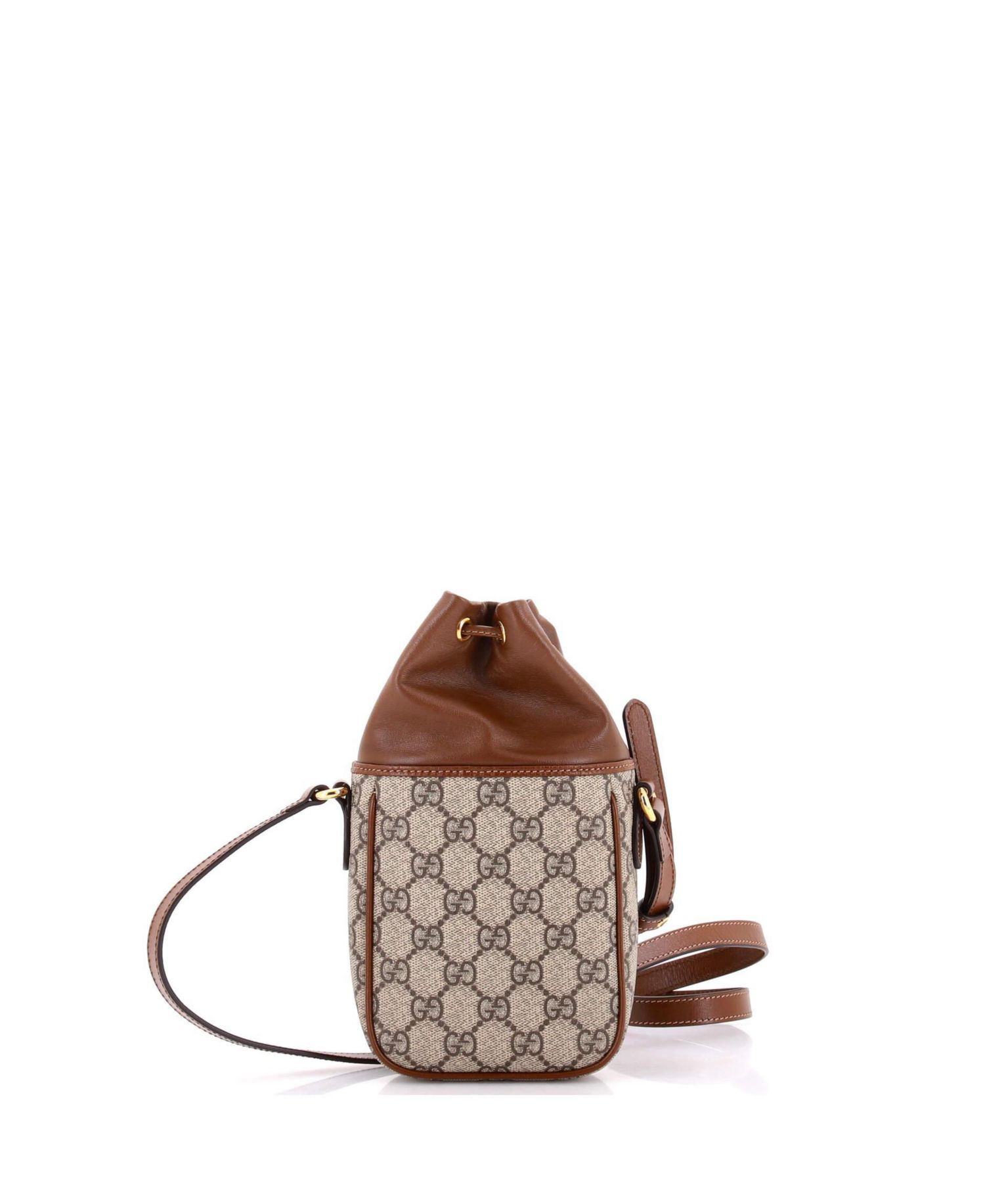 Mini Interlocking G Patch Bucket Bag GG Coated Canvas