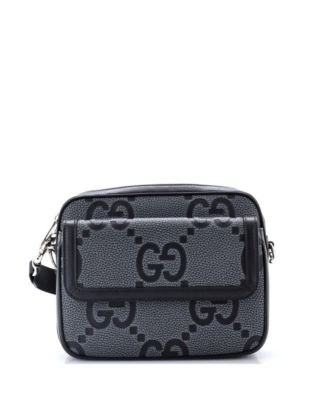 Small Front Pocket Crossbody Messenger Jumbo GG Embossed Leather
