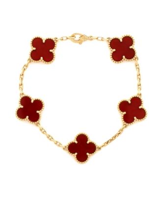 Pre-Owned Van Cleef and Arpels Pre-Owned Van Cleef and Arpels Vintage Alhambra 5 Motifs Bracelet