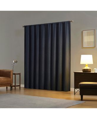 Medina Woven Damask Medallion  Blackout Rod Pocket Curtain Panel Pair
