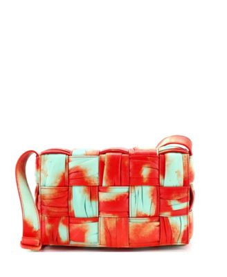 Cassette Crossbody Bag Maxi Intrecciato Tie Dye Plisse Leather