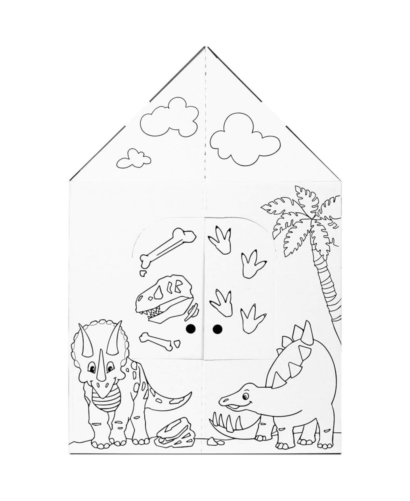 Детская игрушка Easy Playhouse Dinosaur Colorable Playhouse, Ages 3+, цвет: Белый — фото 3