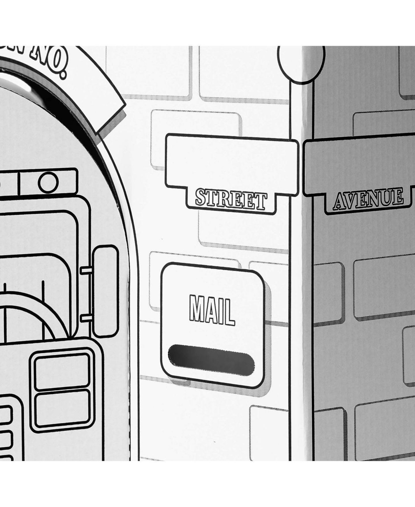 Детская игрушка Easy Playhouse Police and Fire Station Color-Your-Own 1-Piece Playhouse, Ages 3+ — фото 5